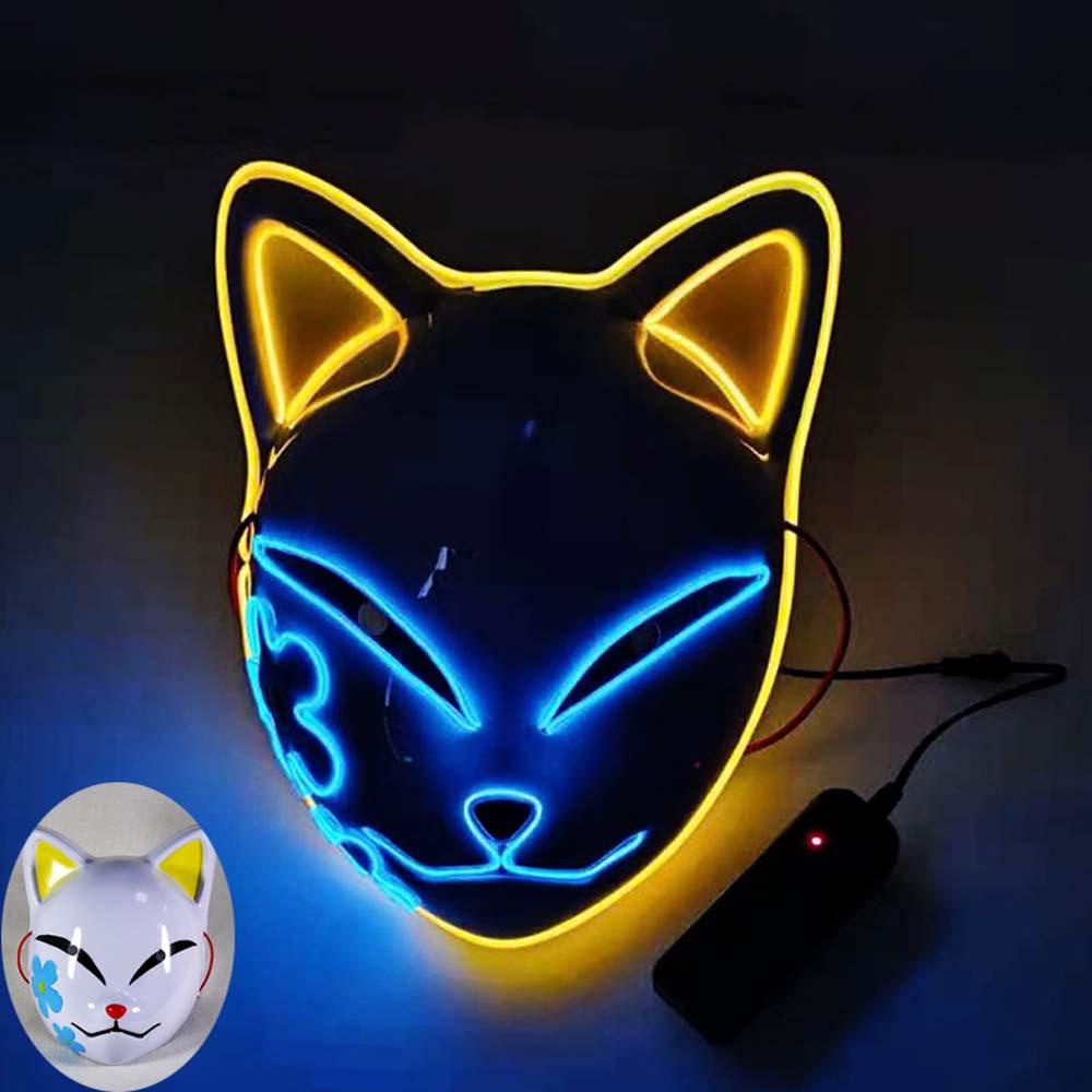 Mặt Nạ Hóa Trang Makomo Có Đèn LED Độc Đáo