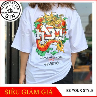 ÁO THUN TAY LỠ HNBMG PHONG CÁCH UNISEX - KÈM ẢNH THẬT (GIN STORE)