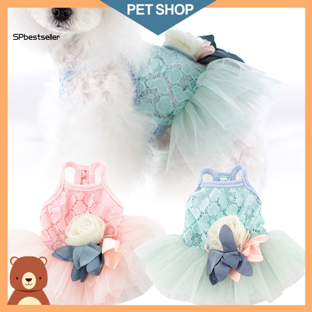 Đầm Lưới Không Tay Co Giãn Đáng Yêu Dành Cho Cún Cưng