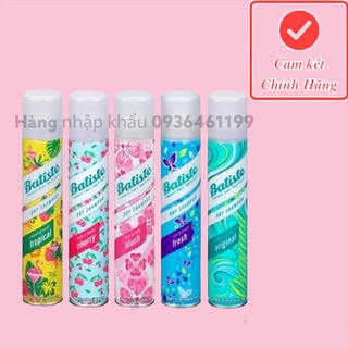 Chai to Dầu gội khô Batiste Dry Shampoo 200ml