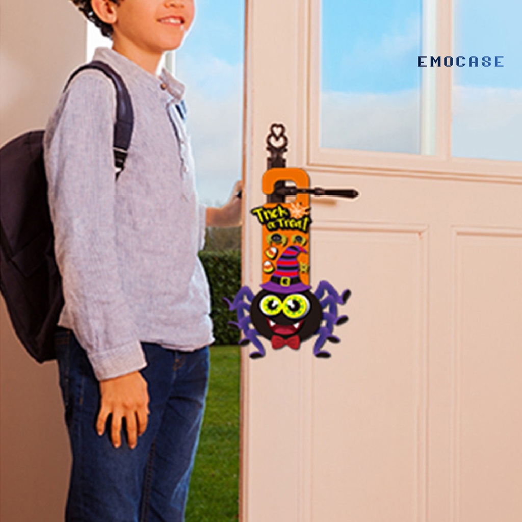 Miếng Dán Trang Trí Cửa Họa Tiết Hoạt Hình Bắt Mắt Hiệu Ứng 3D Phong Cách Halloween