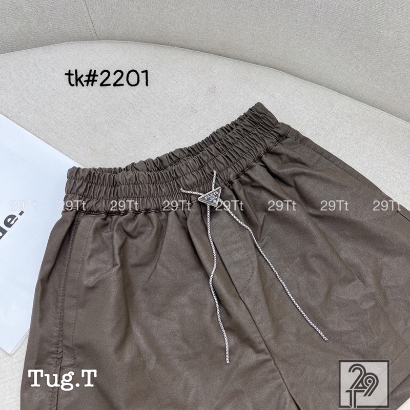QUẦN SHORT DA CẠP CHUN KÈM DÂY PADA QUẢNG CHÂU MS20771