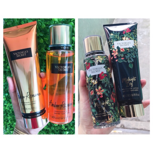 Combo Xịt + Dưỡng Victoria Secret 236ml và 250ml