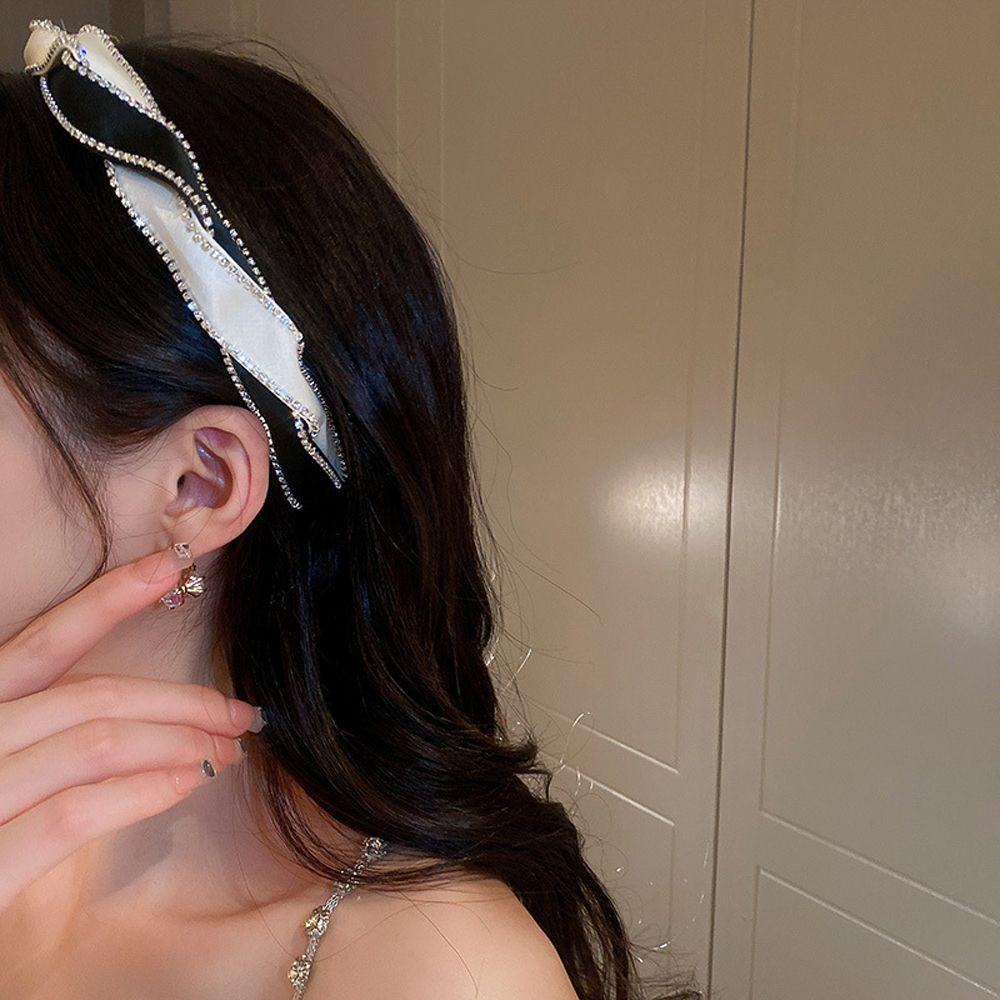 Băng Đô Cài Tóc Đính Đá Zircon WMES15H Phong Cách Vintage Chống Trượt Thời Trang Cho Nữ|Băng Đô Cài Tóc Cho Nữ
