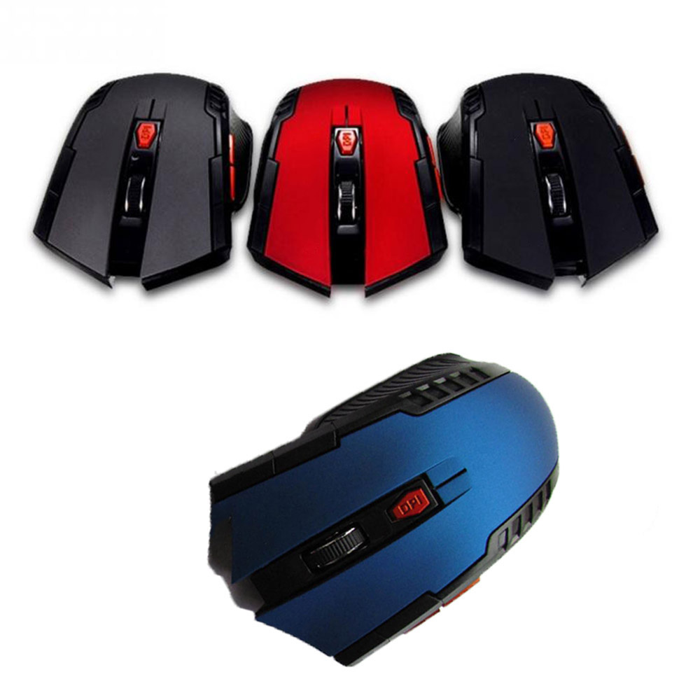 Pophouse 2.4GHz Rechargeable Wireless Game Mouse Silent Button USB Optical Mice