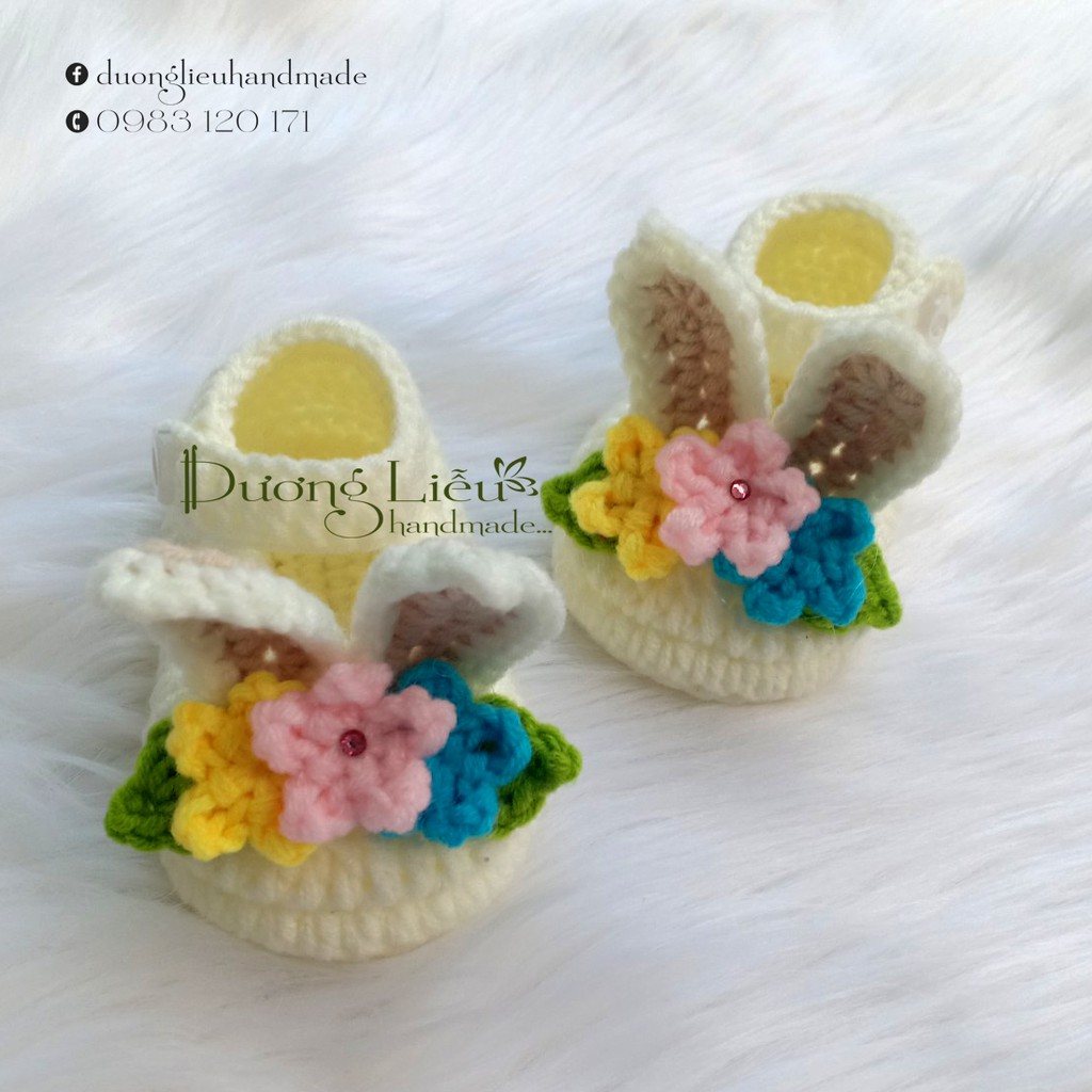 GIÀY LEN HINH TAI THỎ CHO BÉ