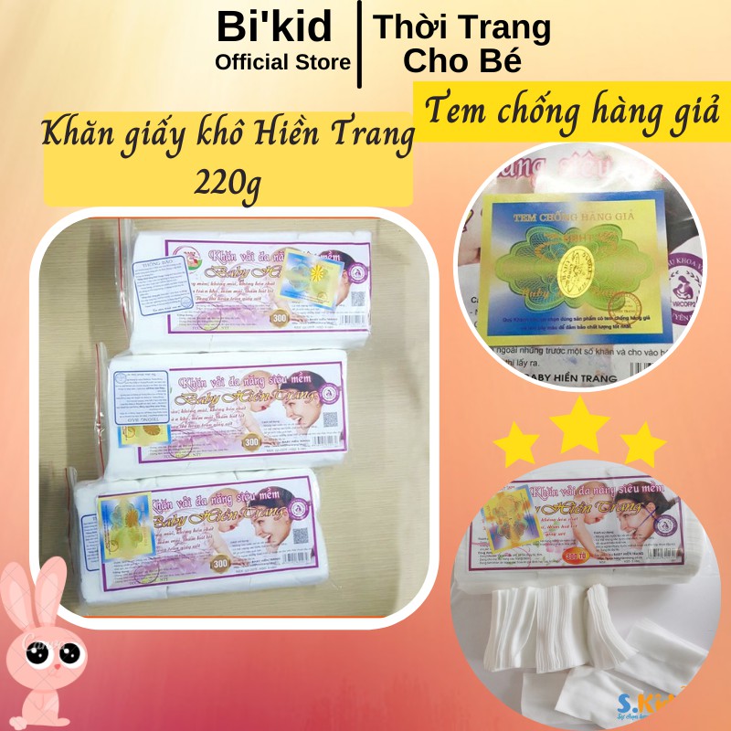 Khăn giấy khô đa năng Hiền Trang (200-400-600 gam) tiện lợi dễ dàng cho mẹ