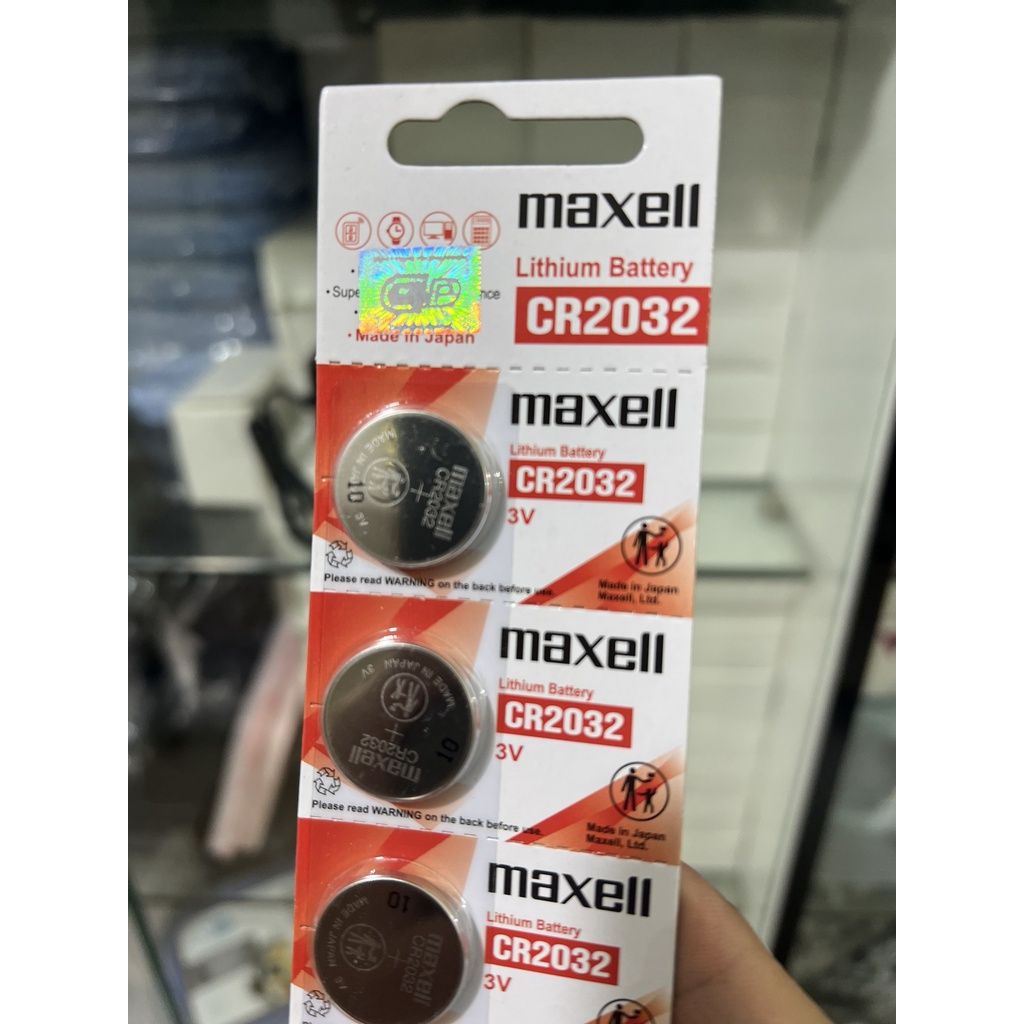 [Mẫu Mới 2022] Pin CMOS Remote Xe Máy Ô Tô CR2032 3V Maxell Chính hãng