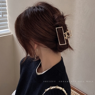 Kẹp Tóc Chất Liệu Kim Loại Kiểu Dáng Hình Học Phong Cách Hàn Quốc