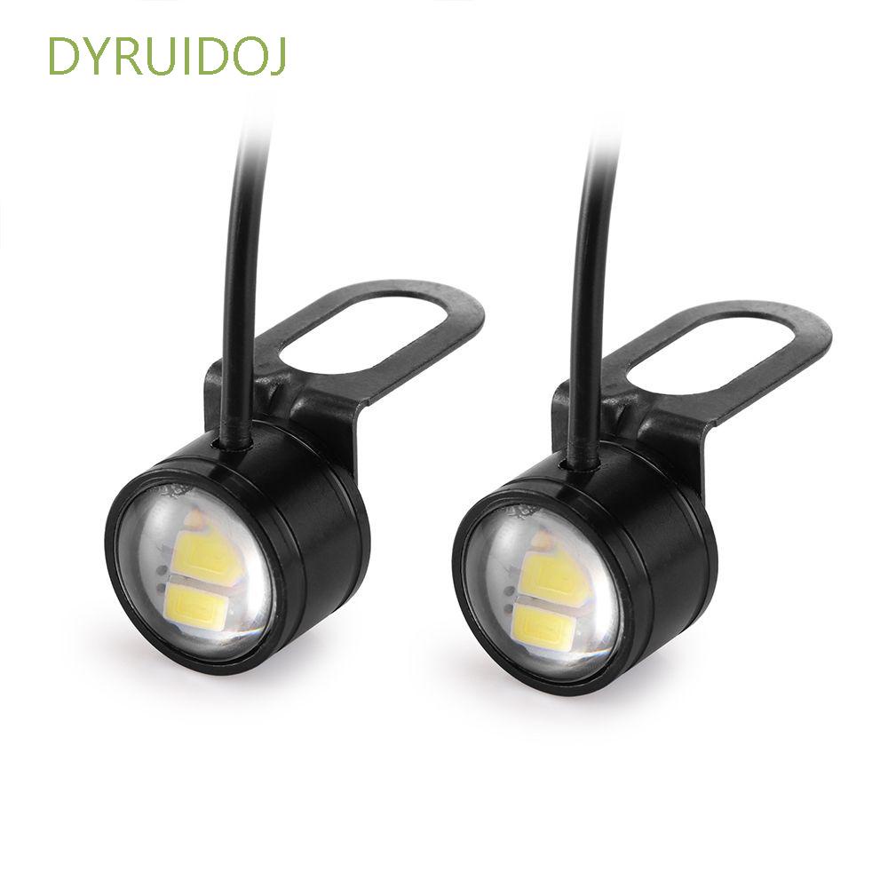 Set 2 Đèn Pha Led Ban Ngày 5w Dc 12v 20mm Nhiều Màu Sắc Chuyên Dụng Cho Xe Hơi / Xe Máy