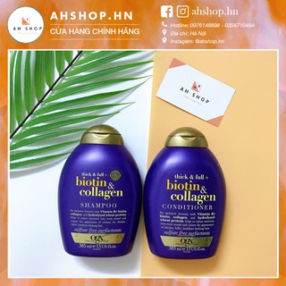 Cặp Gội Xả BIOTIN COLLAGEN Làm Dài Và Dày Tóc (385ml)