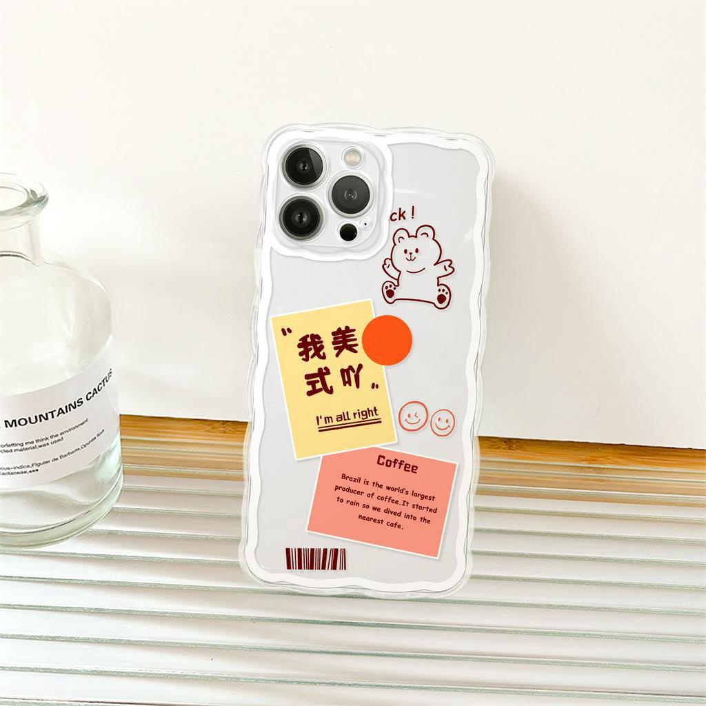 Ốp lưng iphone viền sóng Thiệp gấu 6/6plus/6s/6splus/7/7plus/8/8plus/x/xs/11/12/13/14/pro/max/promax/plus/shin/case
