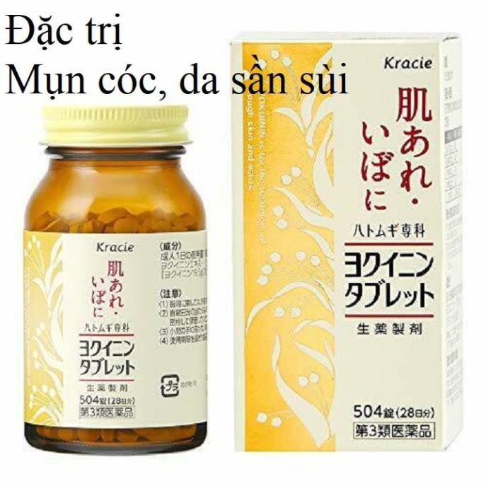 Viên uống trắng da, mờ nám, giảm mụn Yokuinin Kracie Nhật bản nội địa | BigBuy360 - bigbuy360.vn