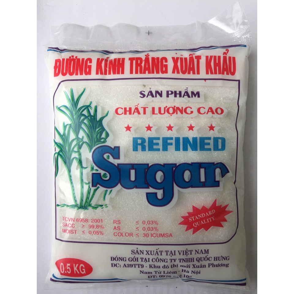 Đường Kính Trắng - Đường Vàng xuất khẩu -1kg