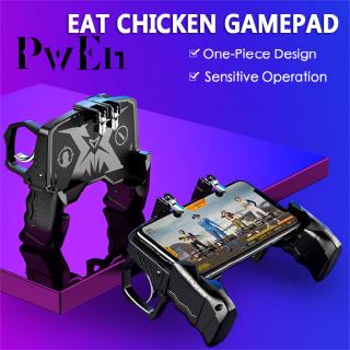 K21 PUBG Mobiele Gamepad Joystick Metalen L1 R1 Trigger Game Shooter Controller for iPhone Android