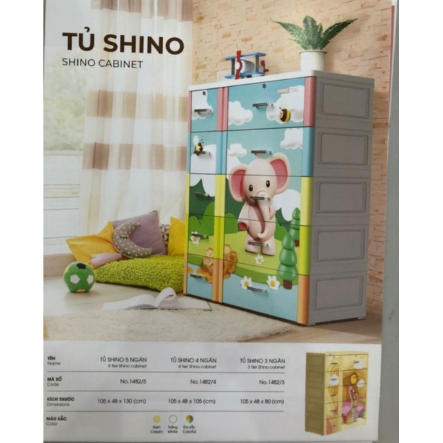 Tủ nhựa shino duy tân lớn nhất( ngang 105 cm)