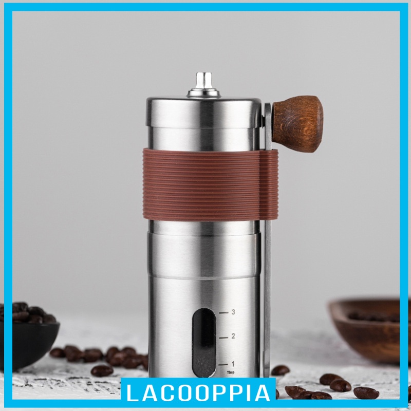 [LACOOPPIA] Manual Coffee Grinder Adjustable Setting for Espresso French Press Camping