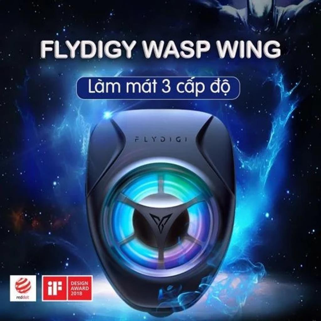 Flydigi Wasp Wing |PHIÊN BẢN MỚI CÓ KẸP | Quạt tản nhiệt gaming cho điện thoại và máy tính bảng siêu mát, LED RGB-dc3927