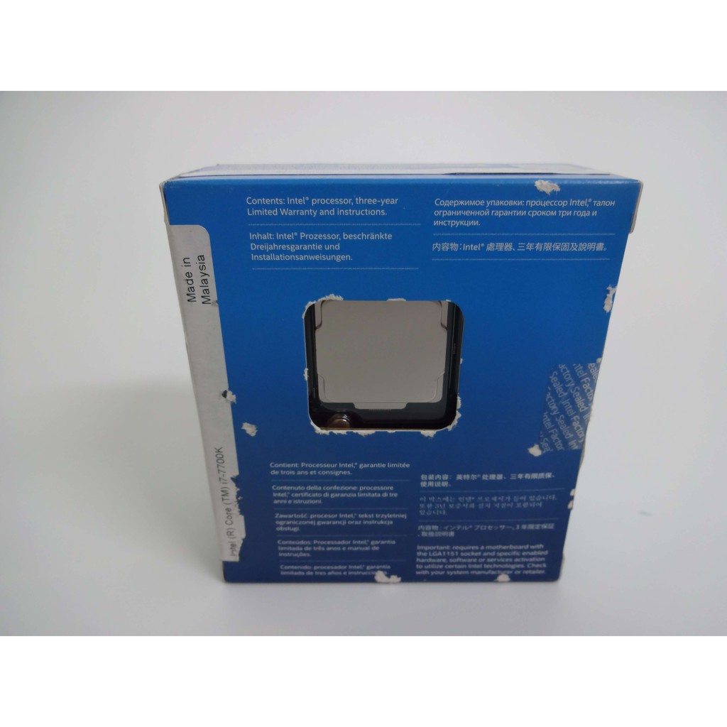 Bộ vi xử lý CPU Intel Core I7 7700K (CPUPC029) - Hàng chính hãng