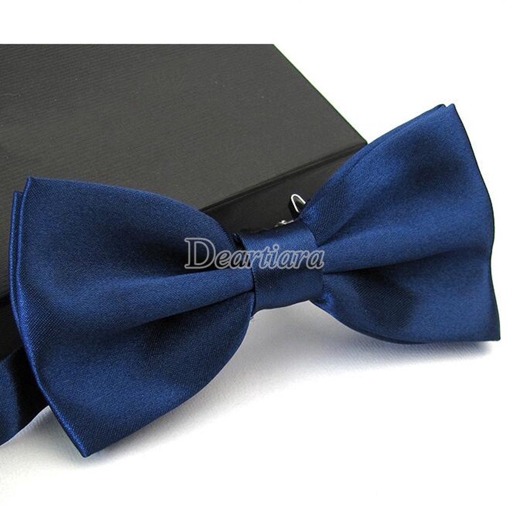 Cà vạt nơ màu trơn phong cách trang trọng cho đám cưới/quý ông công tác