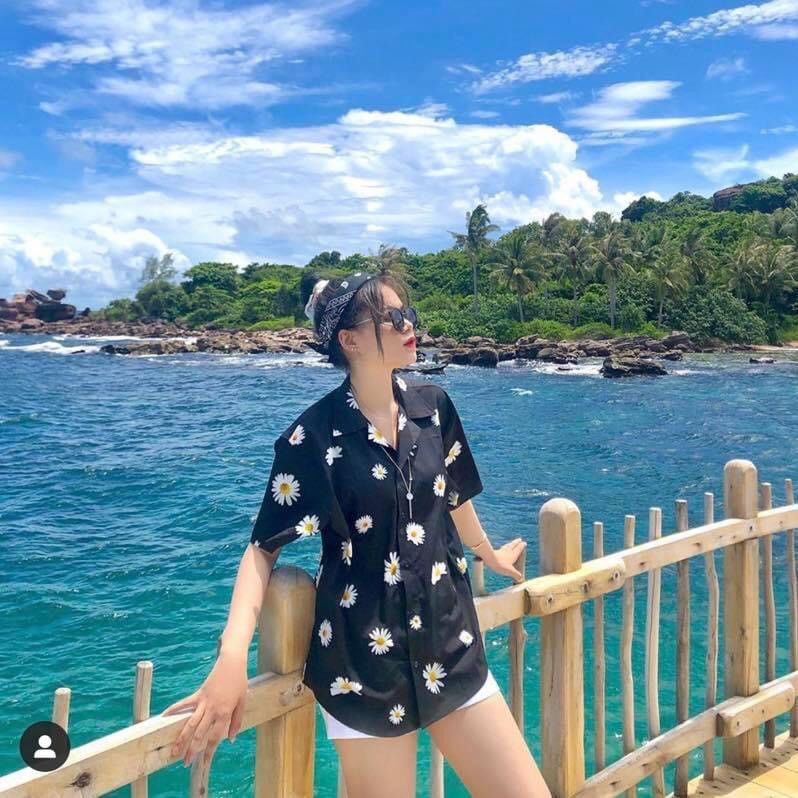 Áo Sơmi HỌA TIẾT DAISY HOA CÚC FULLTAG | Sơ Mi Lụa Mềm CNK 100% | CHUẨN CAO CẤP 1:1 LOCAL BRAND