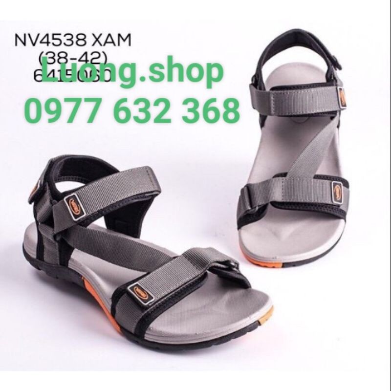 Sandal Vento Nam Nữ NV4538 Xám (size 36-43)