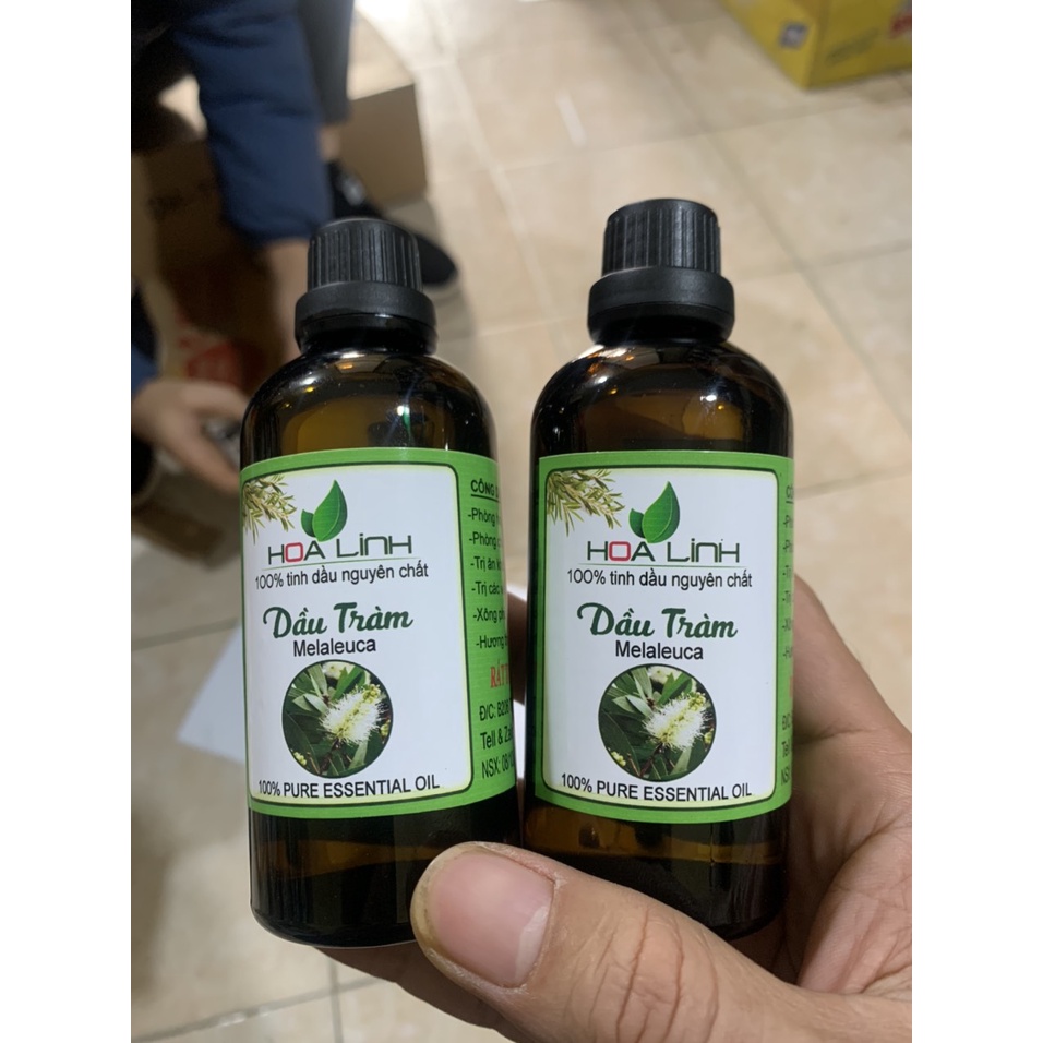 (combo 5 chai) Tinh Dầu Tràm Huế nguyên chất 100%(LOẠI ĐẶC BIỆT) : chai 50ml