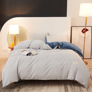 Bộ chăn ga TICI COTTON KẺ