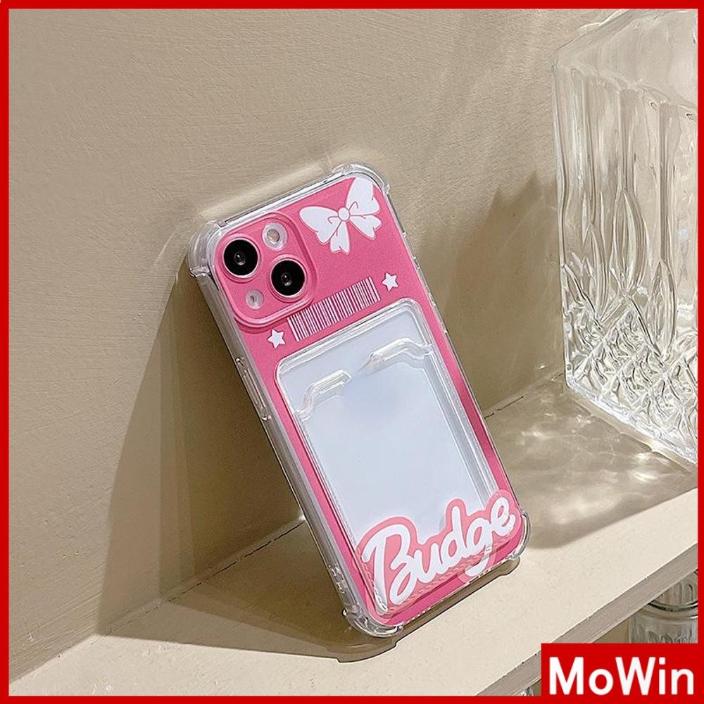 Ốp Điện Thoại Silicon Mềm Trong Suốt Có Ngăn Đựng Thẻ Và Tấm Bảo Vệ Camera Chống Sốc Cho iPhone 13 Pro Max 12 11 7 Plus