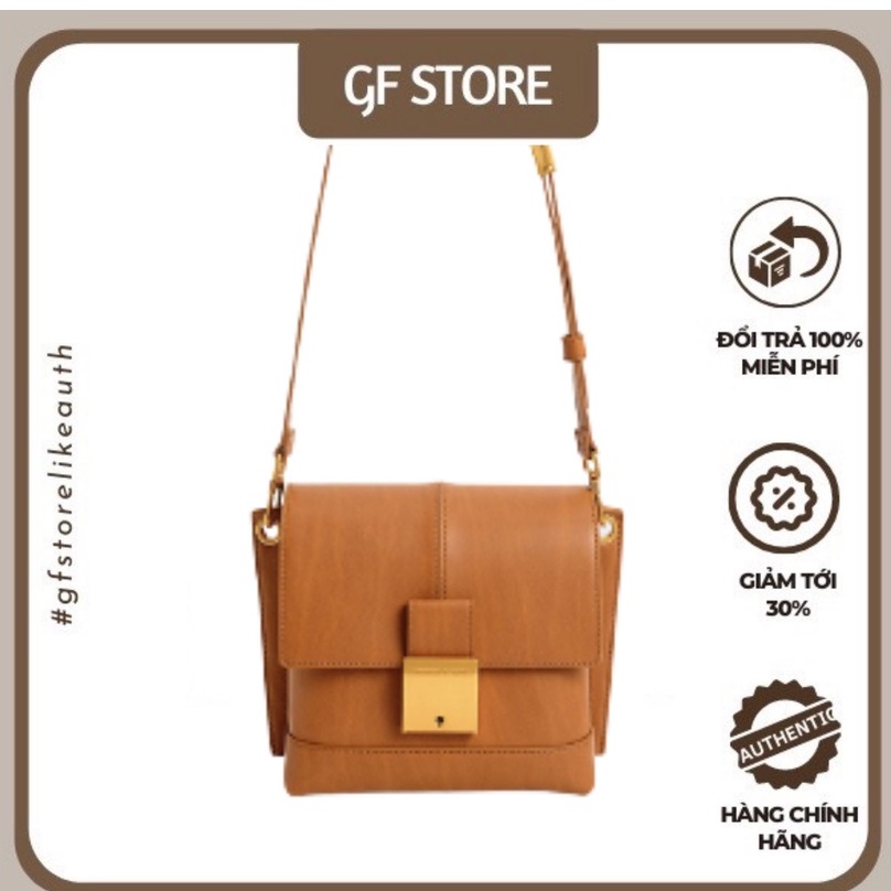 Túi đeo vai đeo chéo nữ CNK chất da chuẩn hàng store.Lock Crossbody Bag0