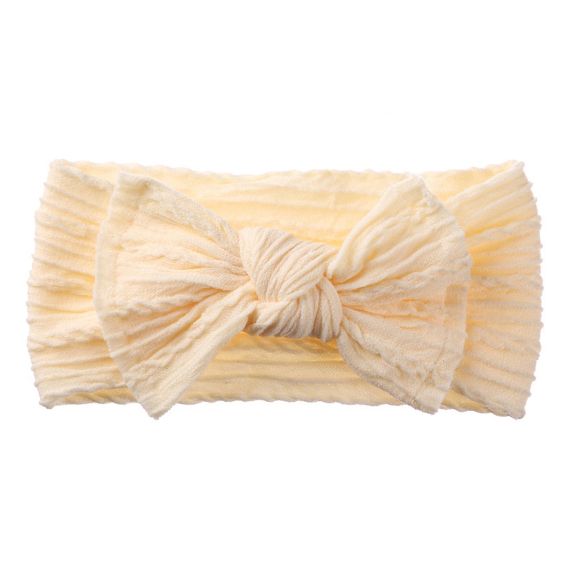 1 Băng Đô Turban Dệt Kim Co Giãn Mềm Mại Cho Bé Gái Sơ Sinh