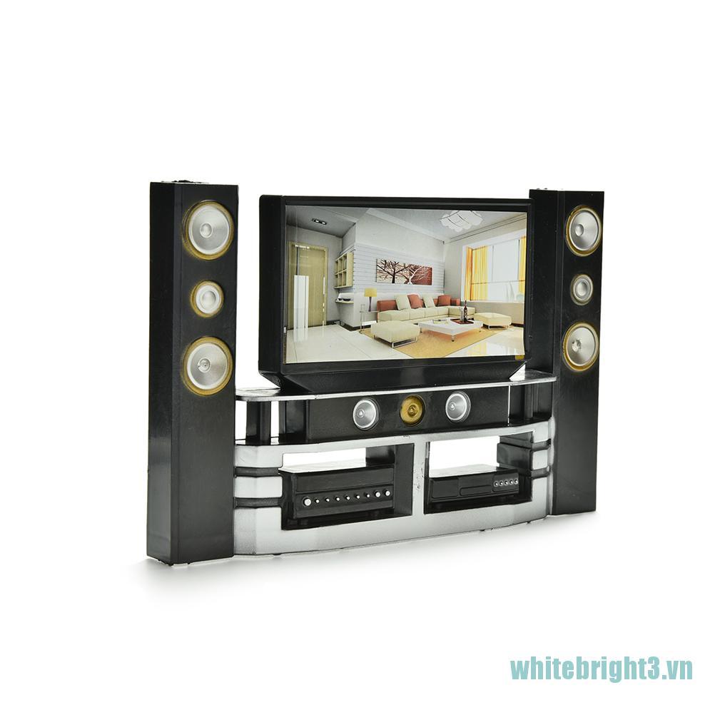 1 Mô Hình Tv Mini Hi-Fi Tỉ Lệ 1: 6 Cho Nhà Búp Bê