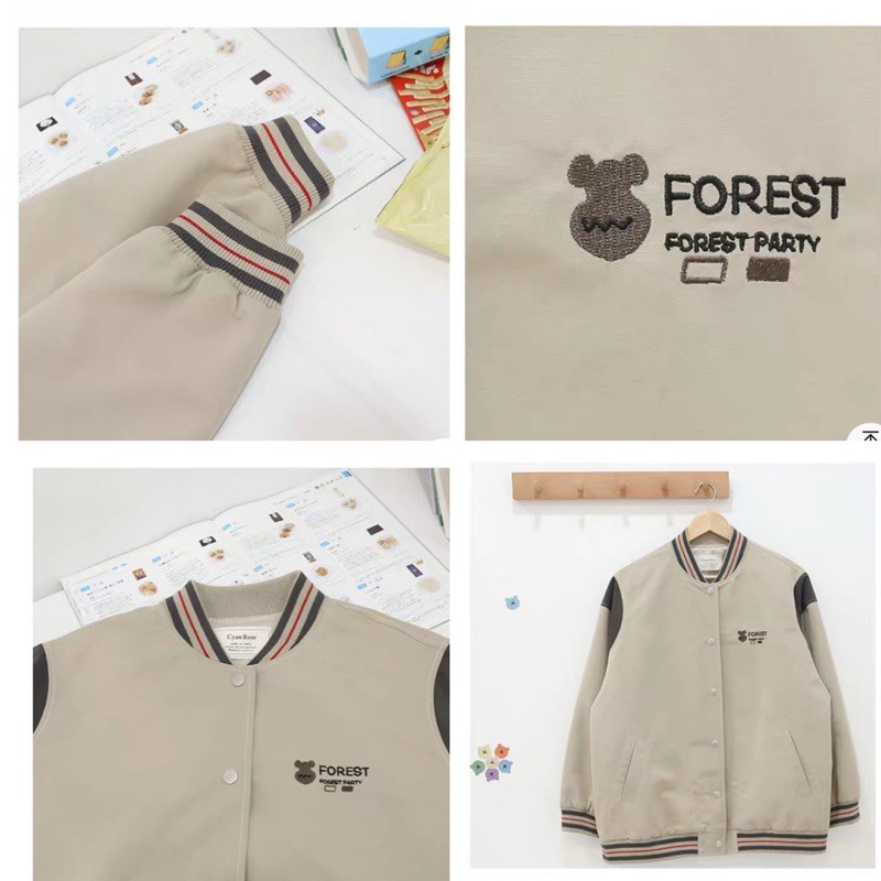 Bomber trơn đơn giản vintage( hàng có sẵn) | BigBuy360 - bigbuy360.vn