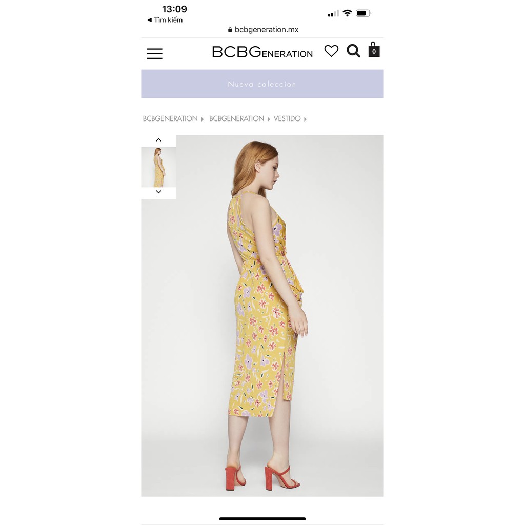 Đầm dây túi đổ BCBG Kami