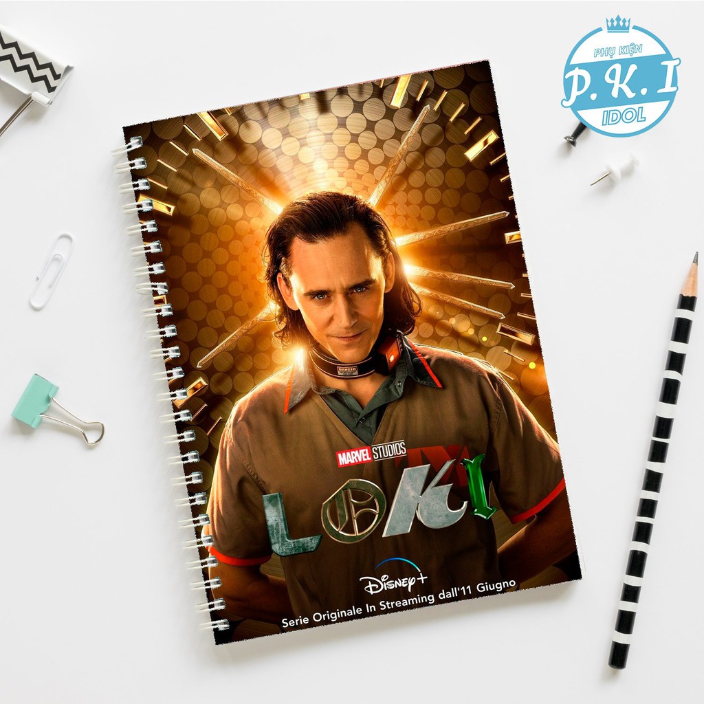 Sổ Còng Notebook In Hình LOKI - Kẻ Thù Không Đội Trời Chung Của Thor