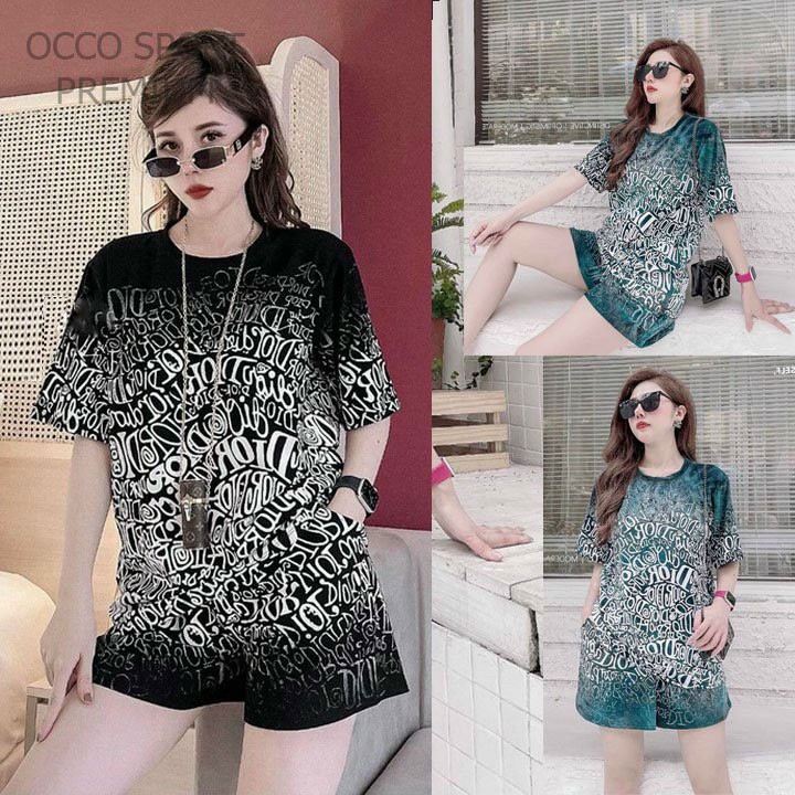 BỘ ĐỒ SHORT NỮ THỂ THAO PHỐI HỌA TIẾT 3D TT40_SIÊU MÁT MỊN_100% cotton [HÀNG XUẤT NHẬT-HÀN QUỐC]