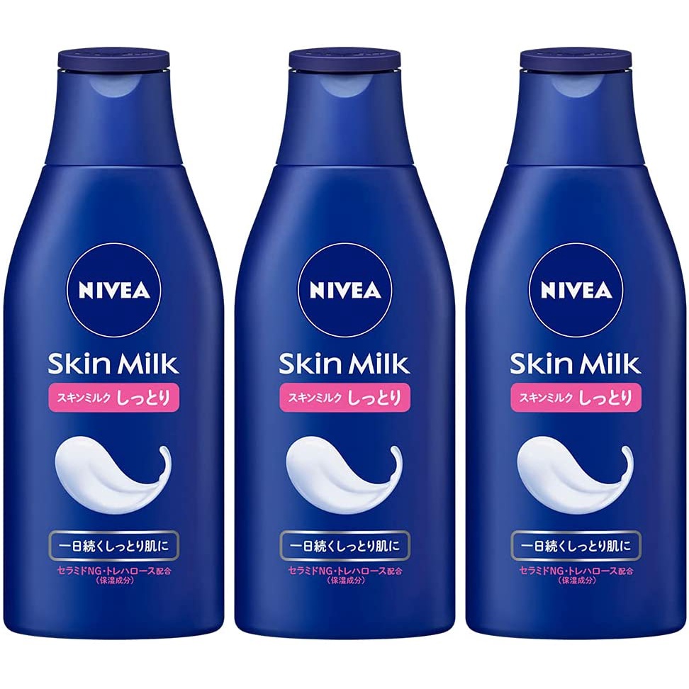 Sữa dưỡng da Nivea Skin Milk Moist 200ml – dành cho da khô/hàng nhật nội địa