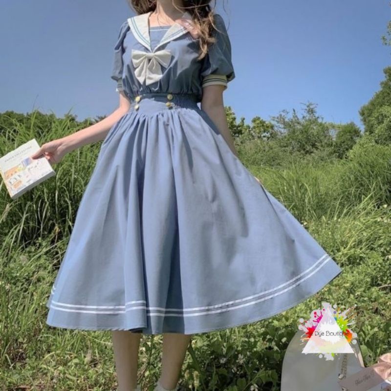 Đầm Lolita kiểu dáng nữ sinh thanh lịch ngọt ngào - Tie Dye Boutique 🌸