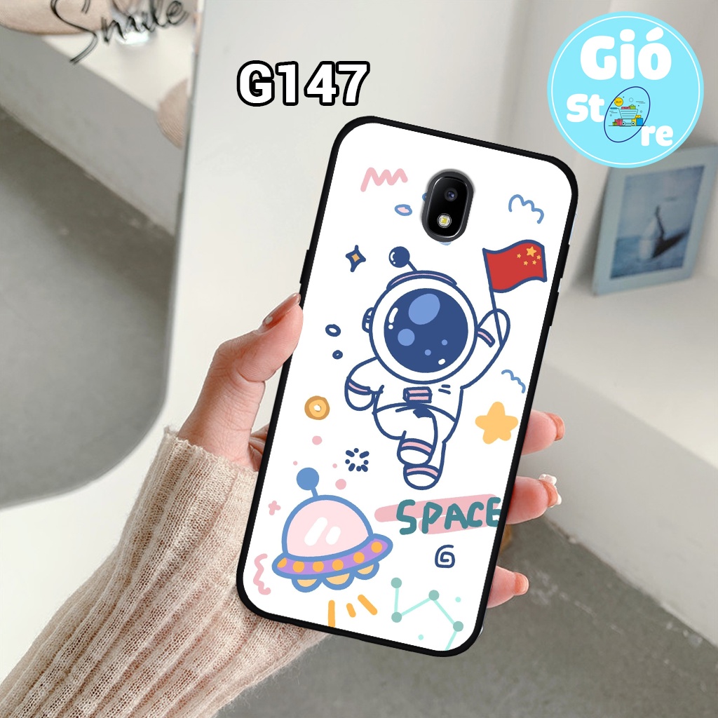 Ốp lưng SAMSUNG J7 PRO/ J7 PLUS/ J3 PRO - Ốp điện thoại SAMSUNG in hình vũ trụ, phi hành gia,lưng nhựa cứng viền dẻo