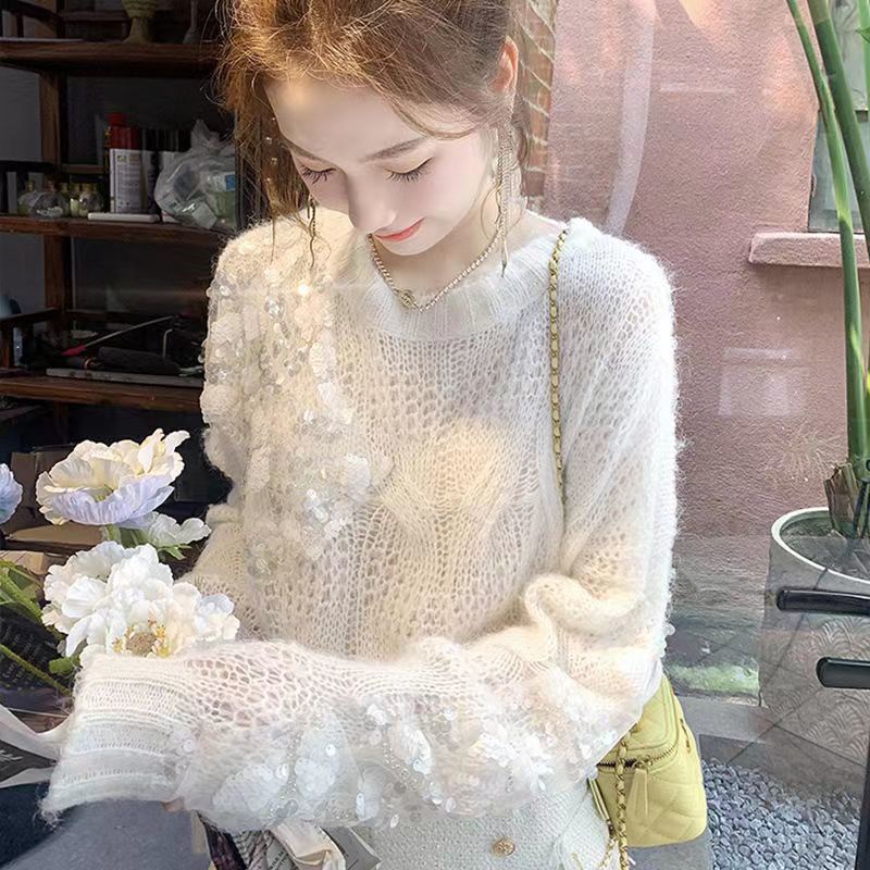 Áo Len Dài Tay Thiết Kế Mới Thời Trang Mùa Thu Dành Cho Nữ