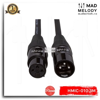 Hosa Pro Microphone Cable HMIC-010 (3m) (REAN XLR3F - XLR3M) (Dây cáp Micro thu âm canon XLR cao cấp, Brand New)