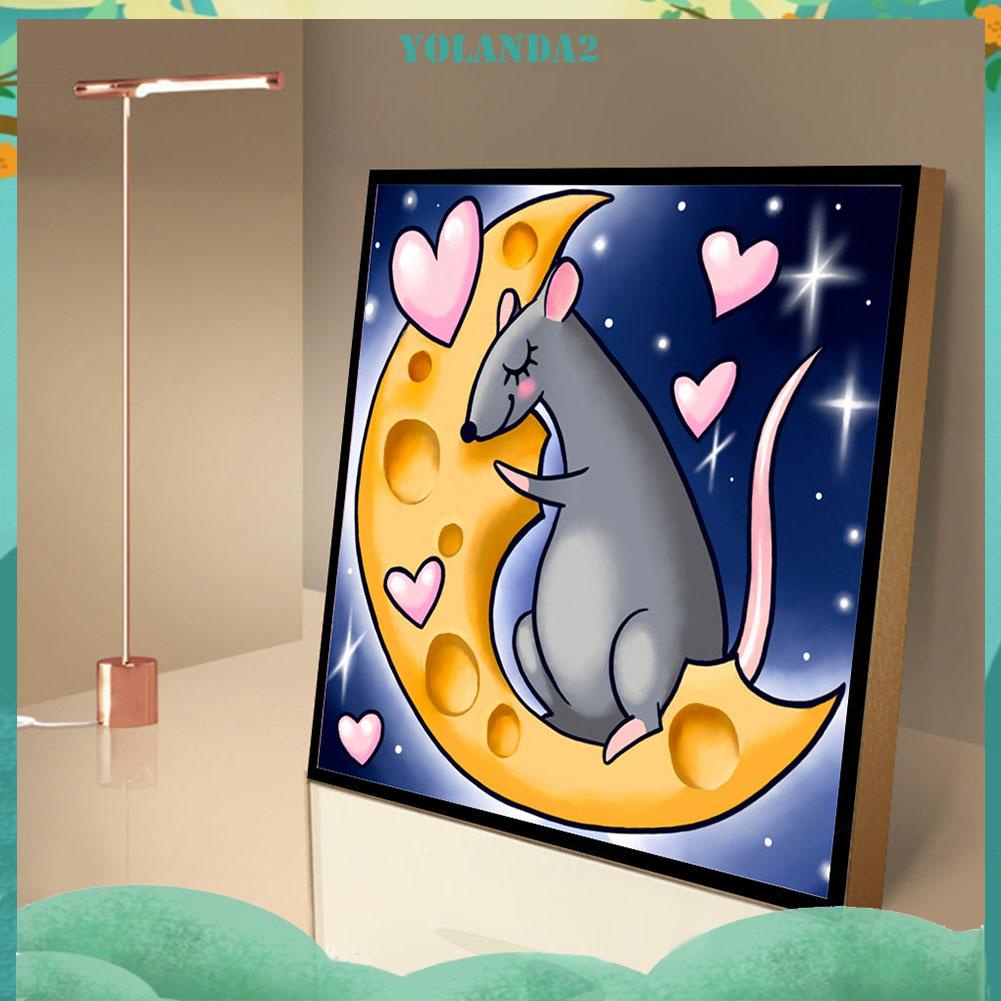 Toàn Bộ Bộ Tranh Đính Đá 5D DIY Hình Chú Chuột Hoạt Hình