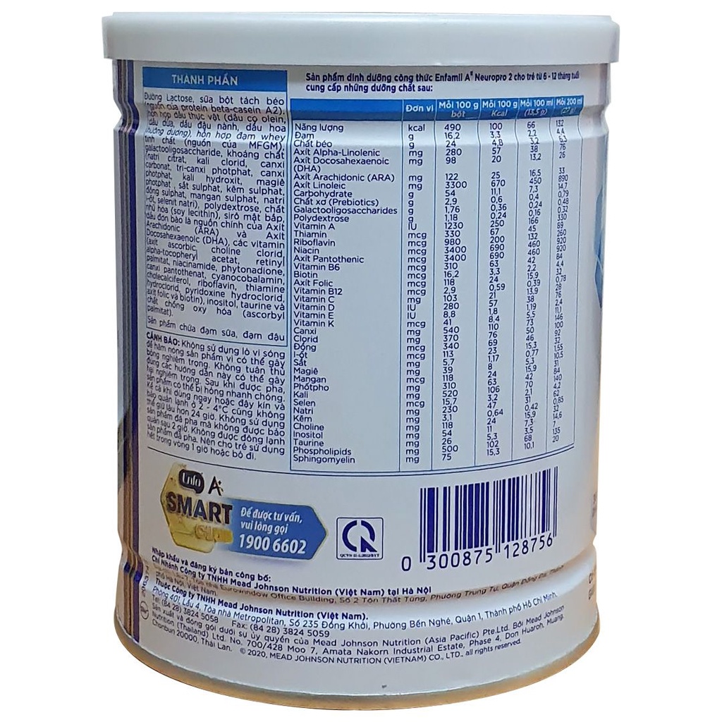 Sữa Bột Enfamil A2 Neuropro 2 (350g)