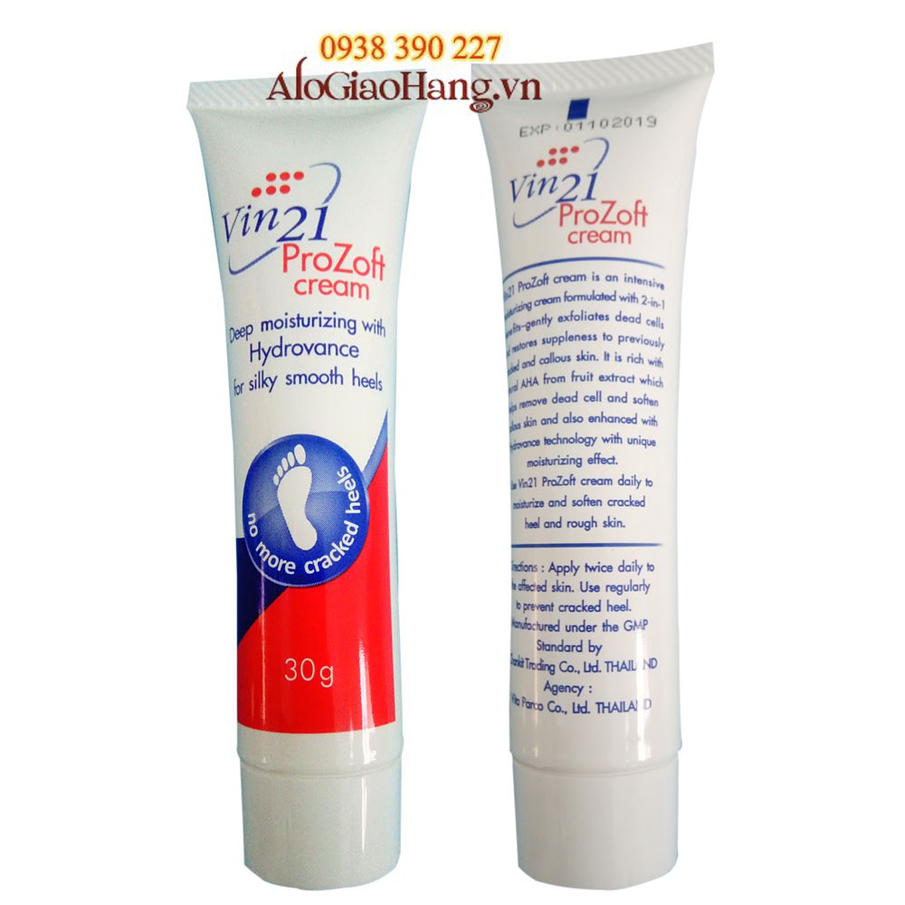 Kem Giảm Khô Nứt Gót Chân Vin21 Prozoft Cream Thái Lan