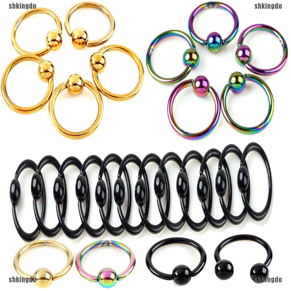 Khuyên mũi kiểu dáng tròn đơn giản thời trang cá tính