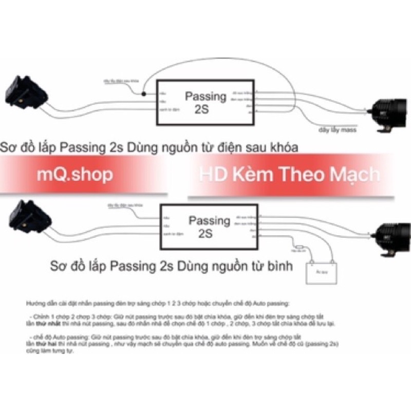 💥 Đ MẠCH PASSING MỚI 4 CHẾ ĐỘ TUỲ CHỈNH -CÔNG SUẤT TẢI 4 ĐÈN L4X ok  BẢO HÀNH 12 THÁNG ĐỔI MỚI 💥mQ.shop