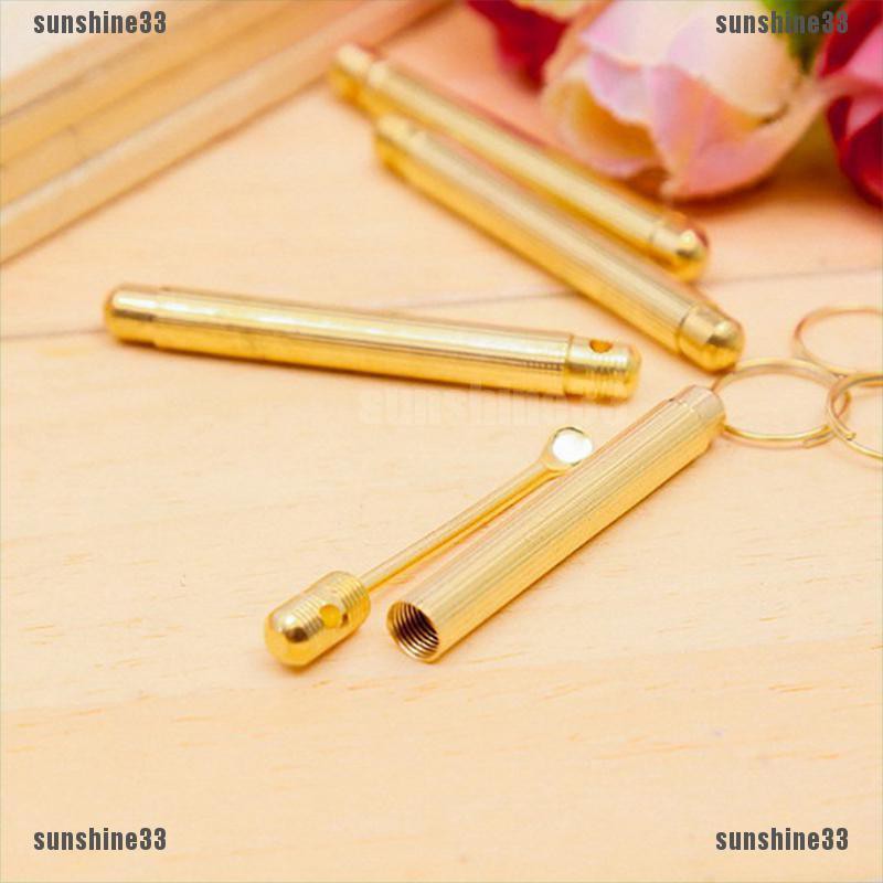 [Hàng mới về] Dụng cụ lấy ráy tai màu vàng kim xếp gọn