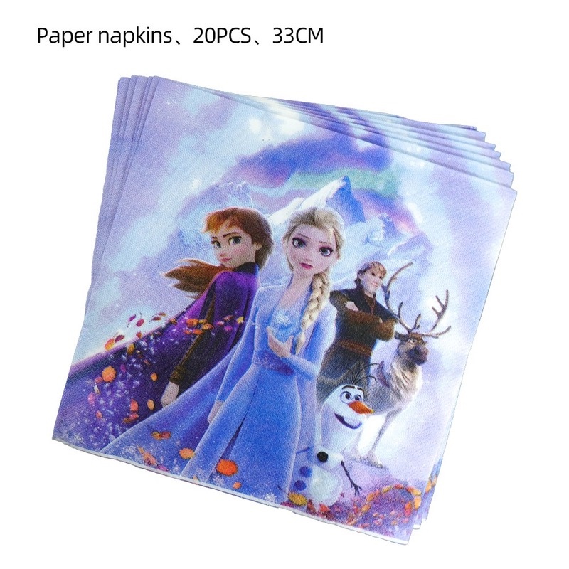 Khăn Trải Bàn In Hoạt Hình Frozen Mùa 2 Dùng Một Lần Trang Trí Tiệc Sinh Nhật