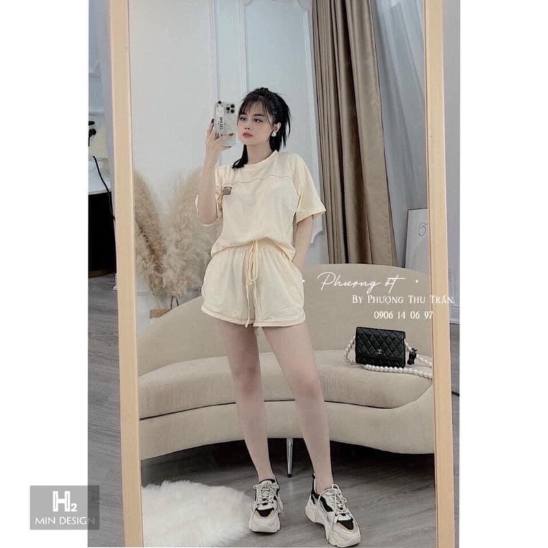 SNU364 - BỘ ĐÙI NỮ COTTON SNOW VIỀN NGANG