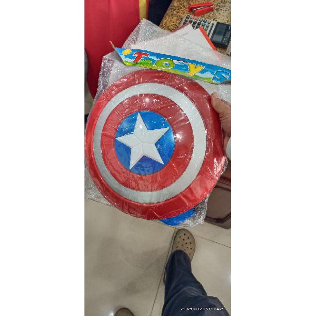 Bộ khiên và mặt nạ Captain America siêu anh hùng đội trưởng Mỹ (nhạc + đèn)